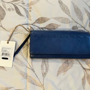 Never used real Leather Women's Clutch